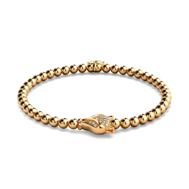 Füchsin | 18 Karat Roségold | Kristallfuchs-Armband