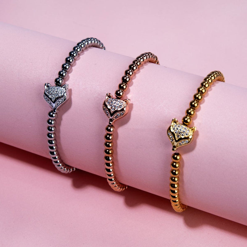 Füchsin | Silber | Kristallfuchs Armband