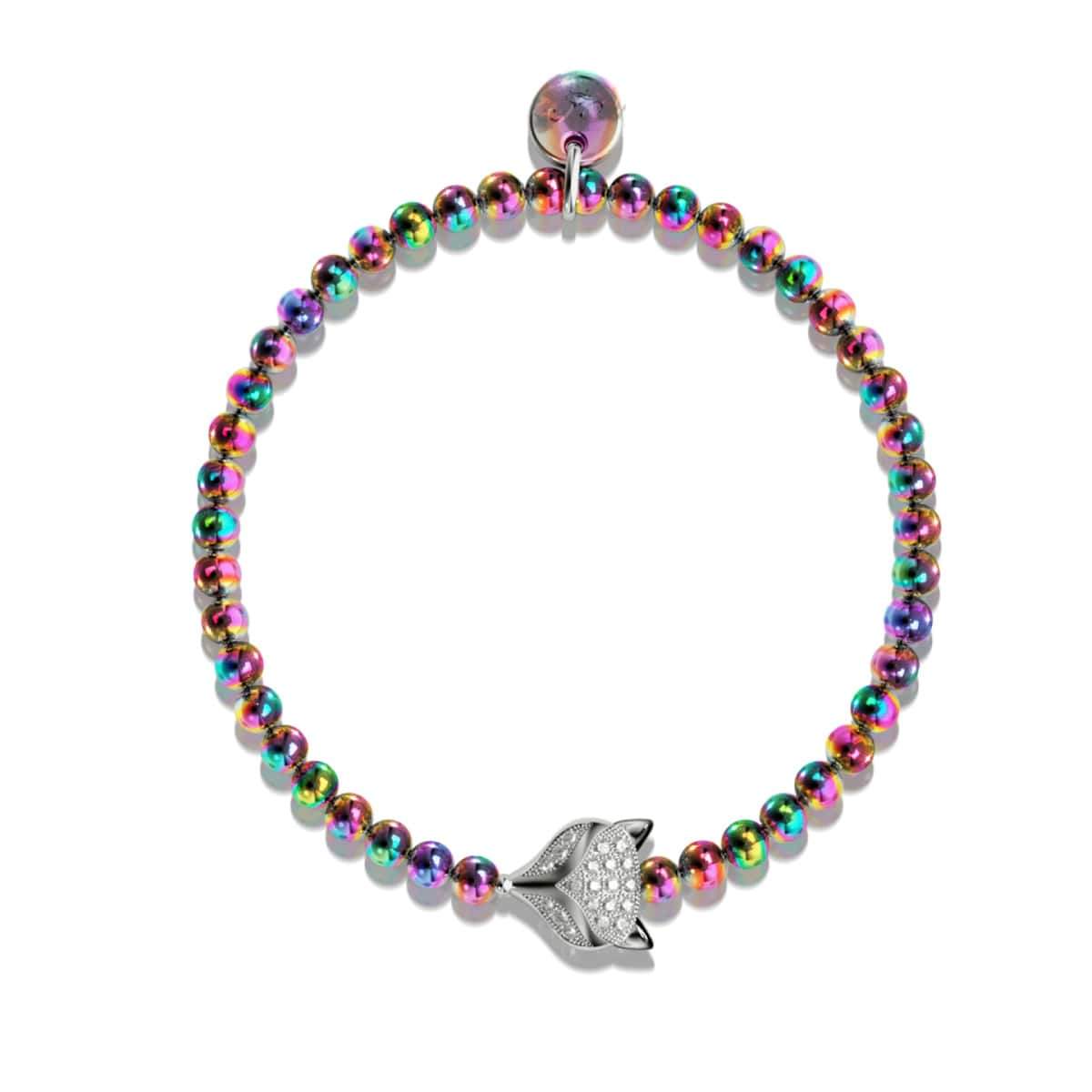 Füchsin | Einhorn Silber | Kristallfuchs Armband