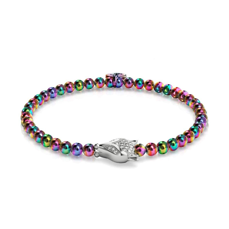 Füchsin | Einhorn Silber | Kristallfuchs Armband
