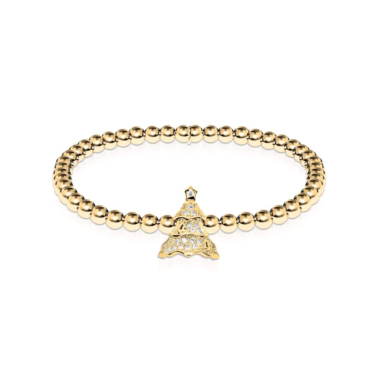 Immergrün | 18 Karat Gold | Kristall-Weihnachtsbaum