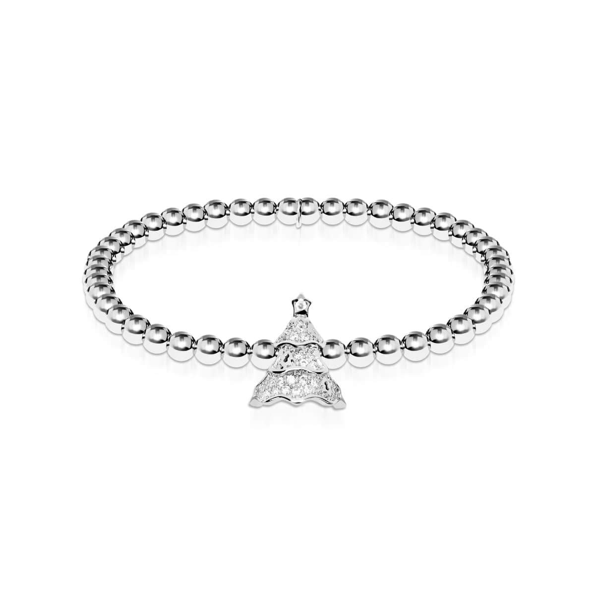 Immergrün | Silber | Kristall-Weihnachtsbaum