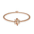 Königin | 18 Karat Roségold | Kristall-Honigbienen-Charm-Armband