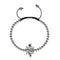 Königin | Silber | Kristall Honigbiene Makramee Charmballa Armband