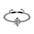 Königin | Silber | Kristall Honigbiene Makramee Charmballa Armband