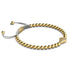 Drachen | 18 Karat Gold & Creme | Kristall Makramee Charmballa Armband