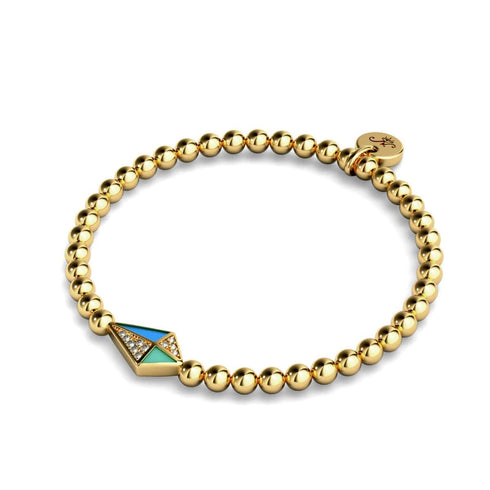 Drachen | 18 Karat Gold | Emaille | Kristall-Charm-Armband
