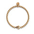 Drachen | 18 Karat Roségold | Kristall-Charm-Armband