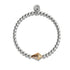 Drachen | Silber & 18 Karat Roségold | Kristall-Charm-Armband
