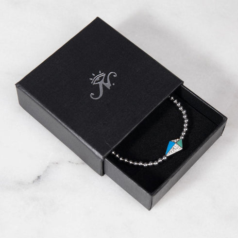 Drachen | Silber | Emaille | Kristall-Charm-Armband
