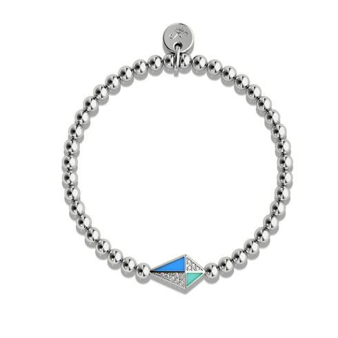 Drachen | Silber | Emaille | Kristall-Charm-Armband