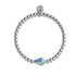 Drachen | Silber | Emaille | Kristall-Charm-Armband