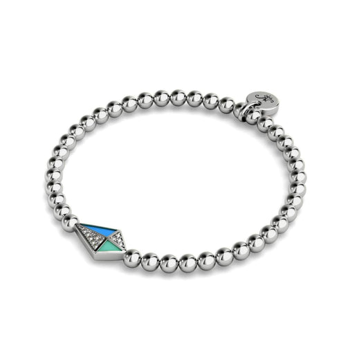 Drachen | Silber | Emaille | Kristall-Charm-Armband