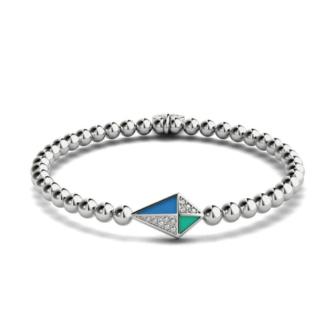 Drachen | Silber | Emaille | Kristall-Charm-Armband