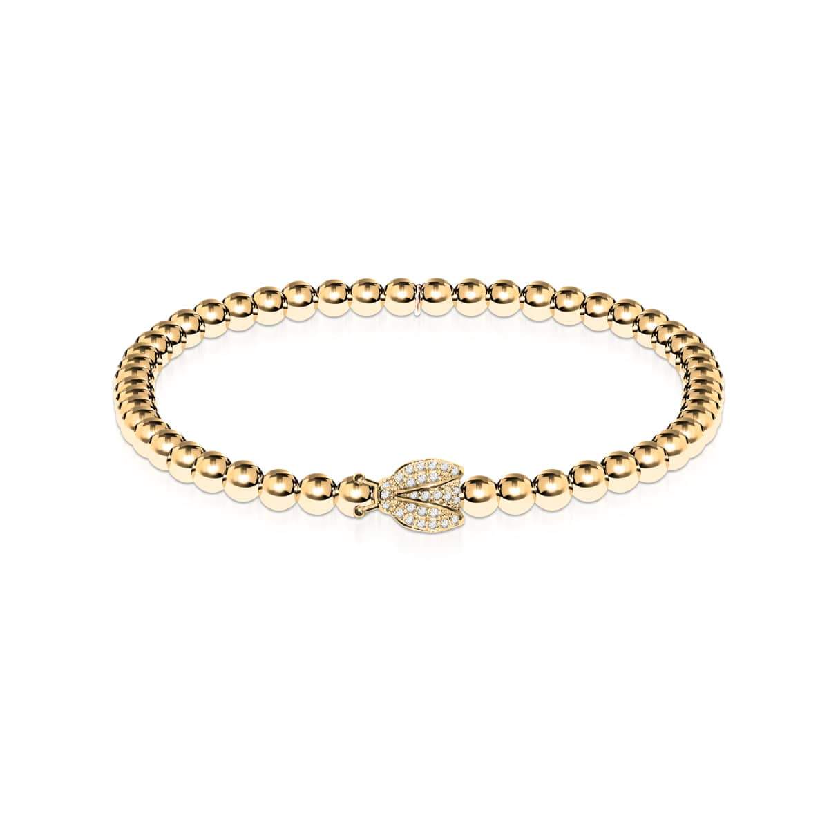 Glückskäfer | 18 Karat Gold | Marienkäfer aus Kristall
