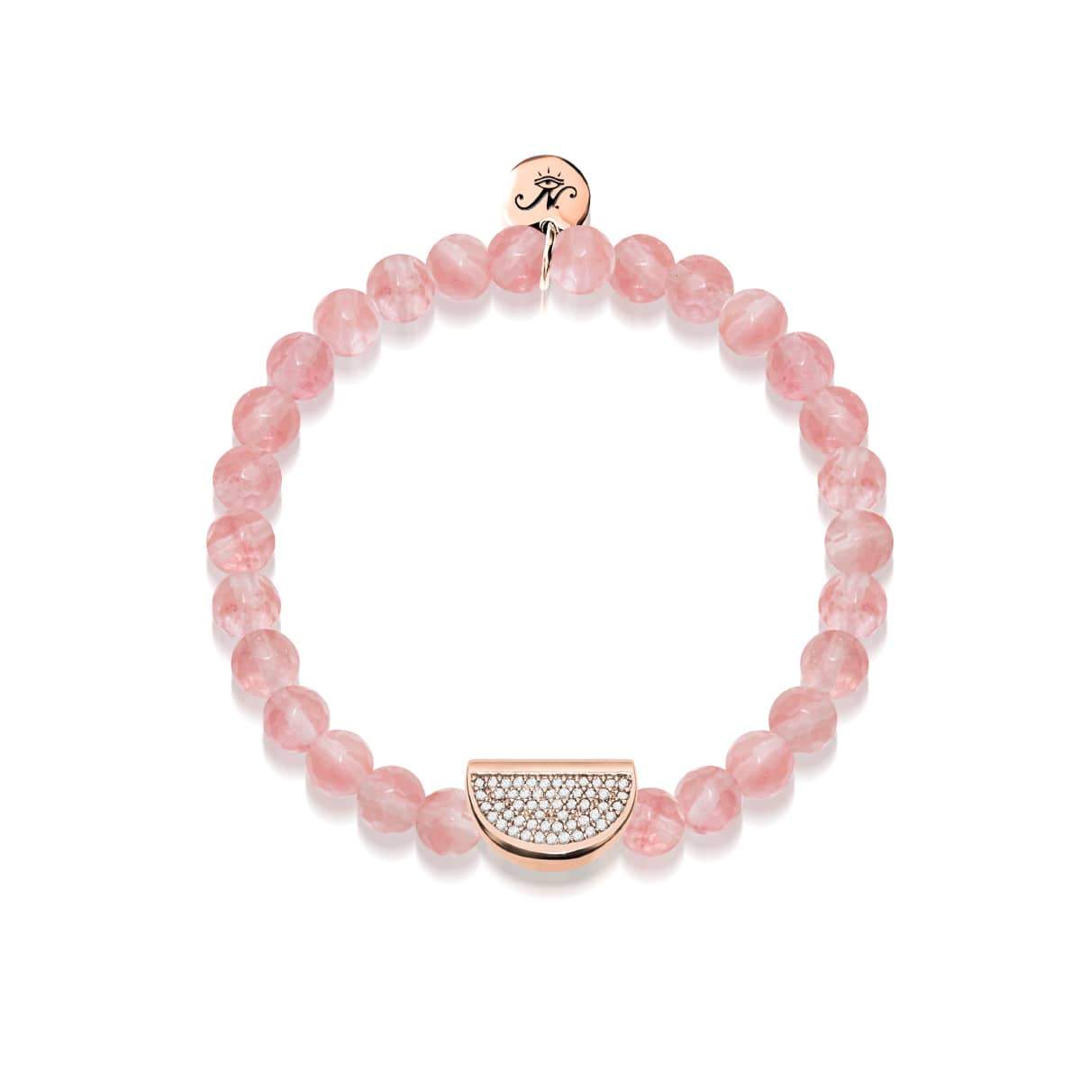 Saftig | 18 Karat Roségold & rosa Apyrit | Kristallmelone