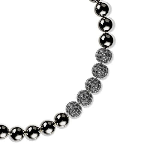 Rotguss | Kristallpavé Gala Armband | Schwarz