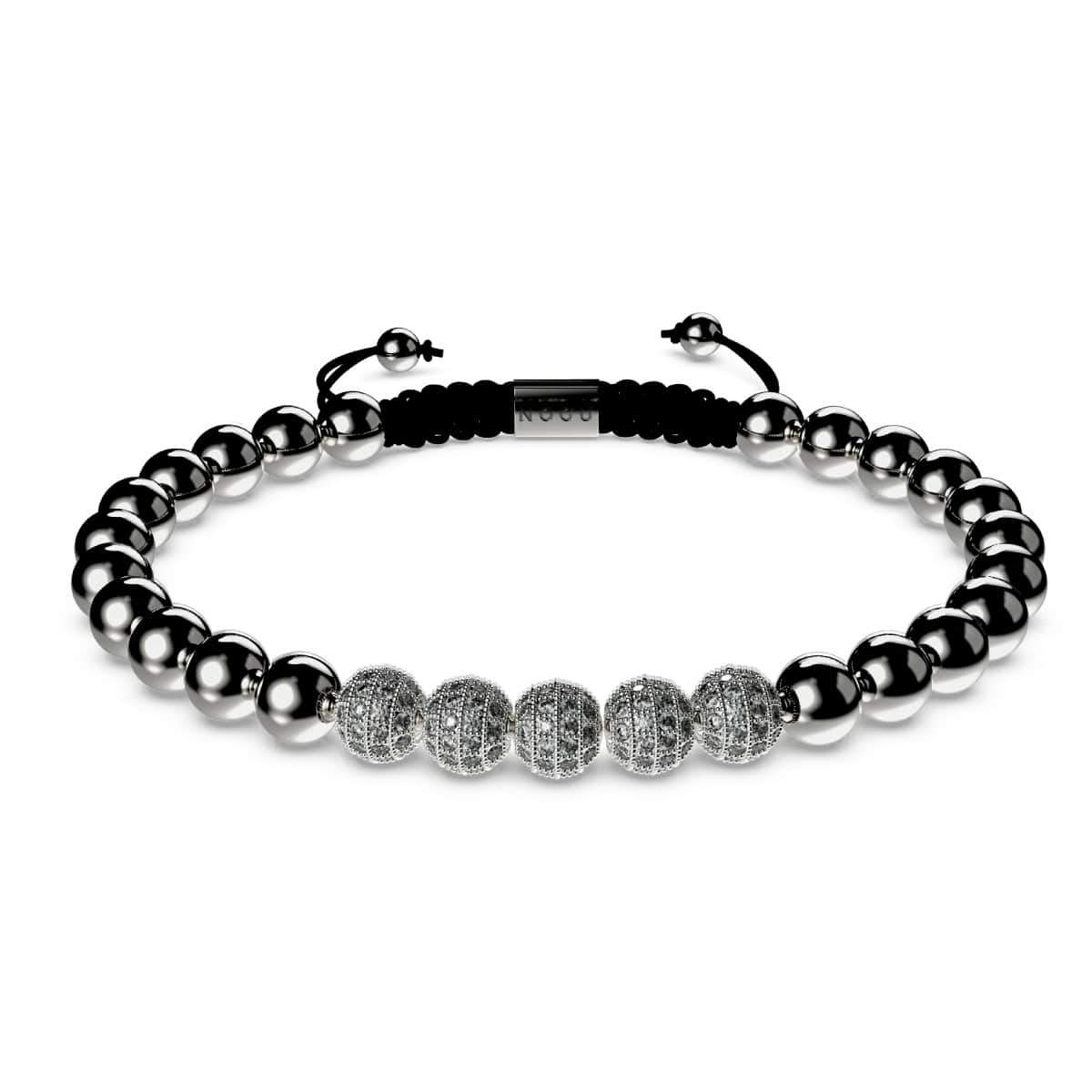 Rotguss | Kristallpavé Gala Armband | Schwarz