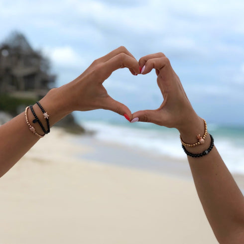 Piña Colada | 18 Karat Roségold | Ananas-Armband mit Kristallen