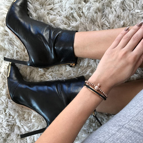 Piña Colada | 18 Karat Roségold | Ananas-Armband mit Kristallen