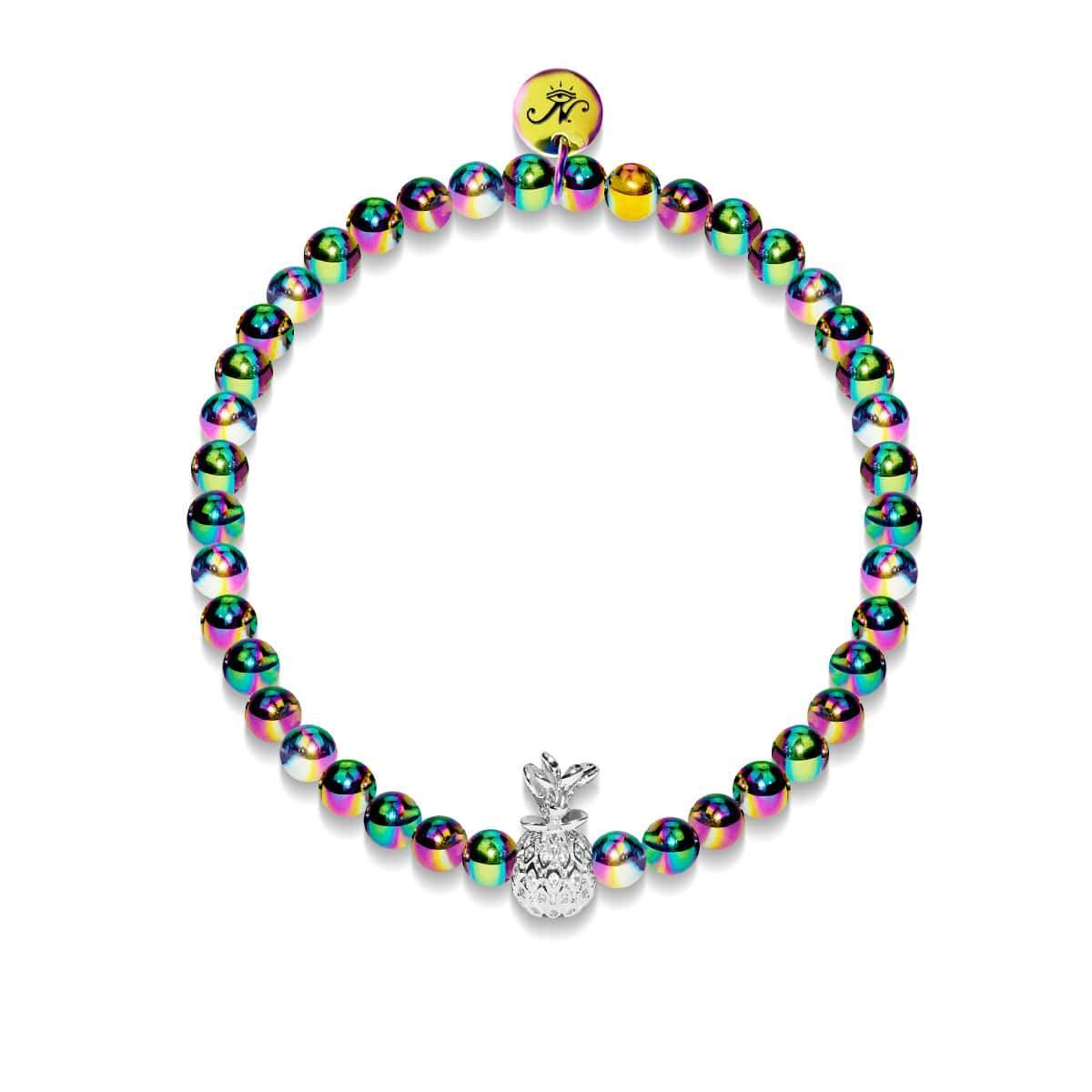 Pina Colada | Einhorn Silber | Kristall Ananas Armband