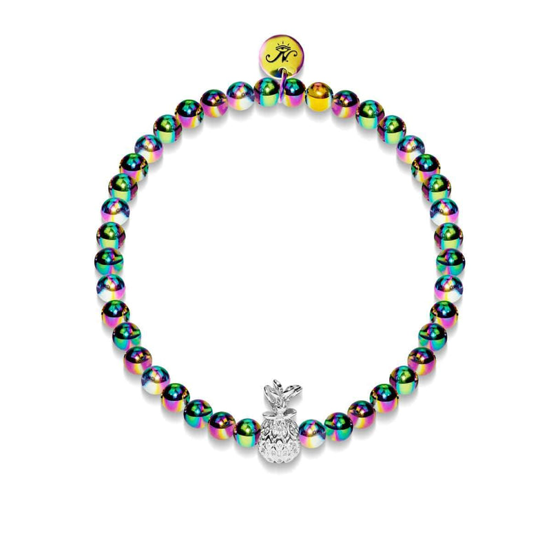 Pina Colada | Einhorn Silber | Kristall Ananas Armband