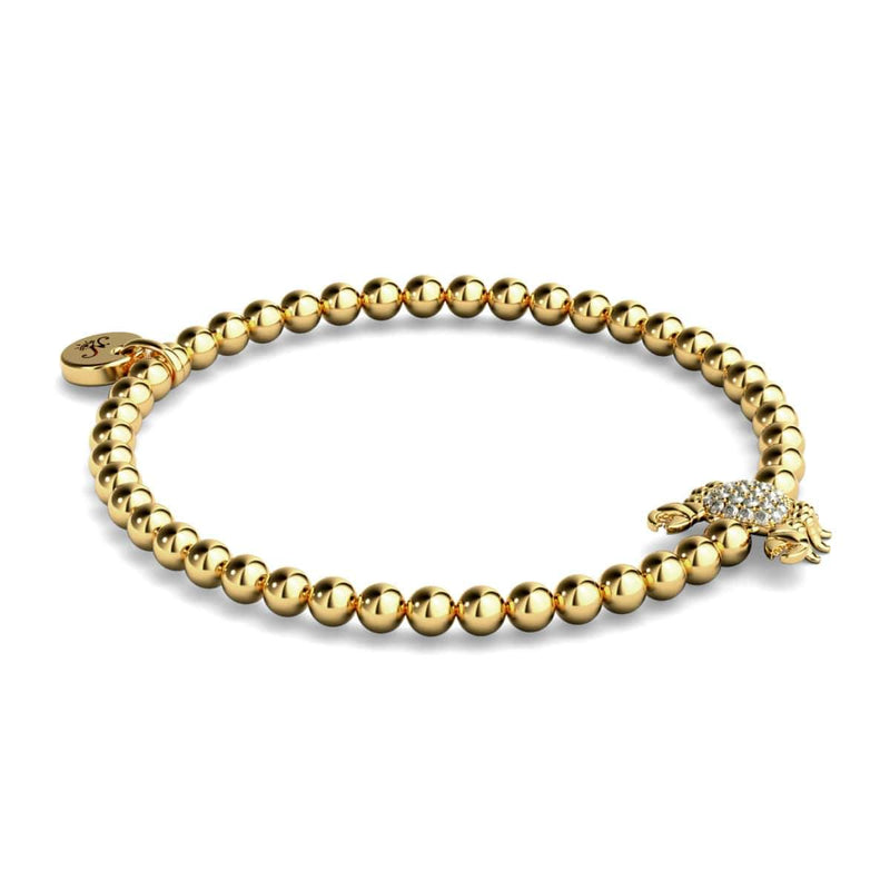 Wendekreis des Krebses | 18 Karat Gold | Kristall-Seekrabbe