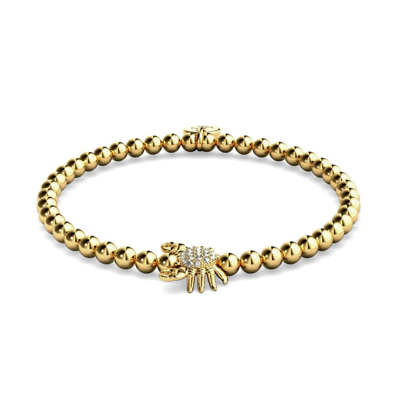 Wendekreis des Krebses | 18 Karat Gold | Kristall-Seekrabbe