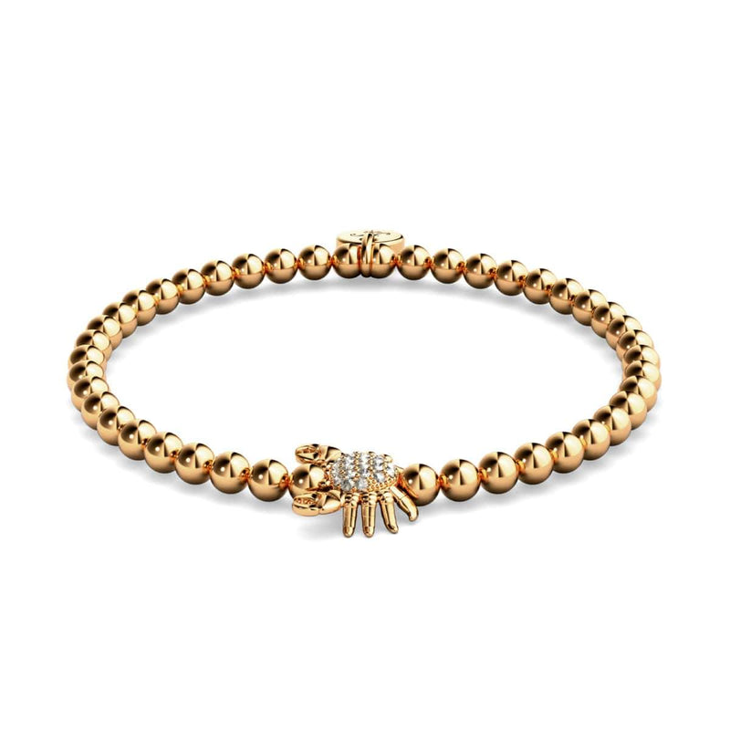 Wendekreis des Krebses | 18 Karat Roségold | Kristall-Seekrabbe