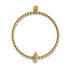 Isla | 18 Karat Gold | Kristall-Muschel-Charm-Armband