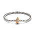 Isla | 18 Karat Roségold & Silber | Kristall-Muschel-Charm-Armband