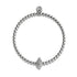 Isla | Silber | Kristall-Muschel-Charm-Armband