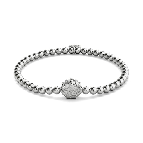 Playa | Silber | Kristall-Muschel-Charm-Armband