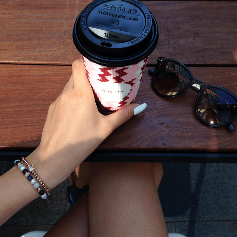 Tortuga | 18 Karat Roségold | Kristall-Meeresschildkröten-Armband