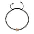 Tortuga | 18 Karat Roségold & Rotguss | Schwarz | Meeresschildkröte aus Kristall | Makramee-Charmballa-Armband
