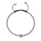 Tortuga | Silber | Schwarz | Kristall-Meeresschildkröte | Makramee-Charmballa-Armband