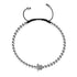 Tortuga | Silber | Schwarz | Kristall-Meeresschildkröte | Makramee-Charmballa-Armband