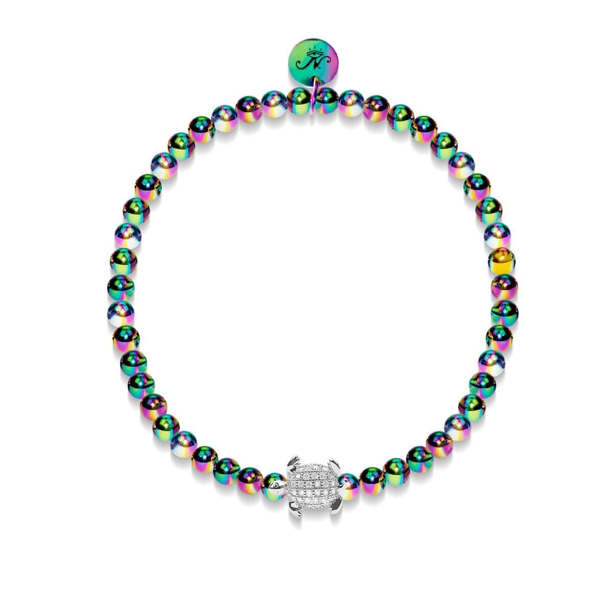 Tortuga | Einhorn Silber | Kristall Meeresschildkröte Armband