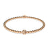 Tor | 18 Karat Roségold | Kristall-Fußball-Charm-Armband