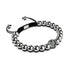 Balance | Silber | Schwarz | Kristall Yin Yang | Makramee Charmballa Armband