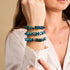 Blauer Smaragd | Monroe Links | Sanduhr-Armband