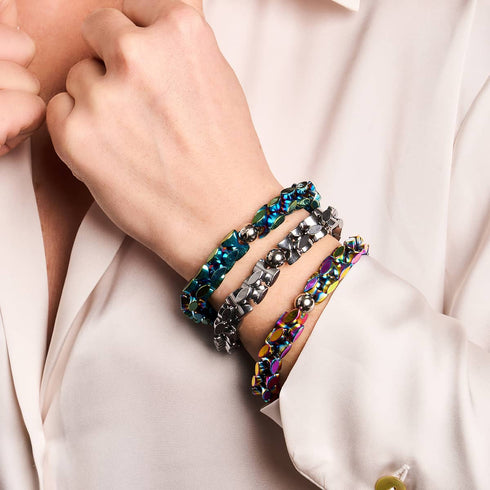 Klassisches Chrom | Monroe Links | Sanduhrarmband
