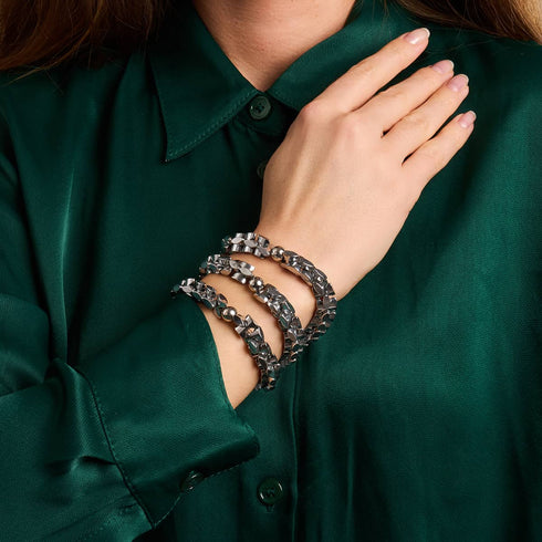 Klassisches Chrom | Monroe Links | Sanduhrarmband