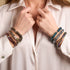 Lila Sonnenuntergang | Monroe Links | Sanduhr-Armband