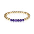 Bewunderung | 18 Karat Gold | Amethyst | Edelstein-Ausdrucksarmband
