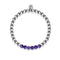 Bewunderung | Silber | Amethyst | Edelstein-Ausdrucksarmband