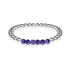 Bewunderung | Silber | Amethyst | Edelstein-Ausdrucksarmband