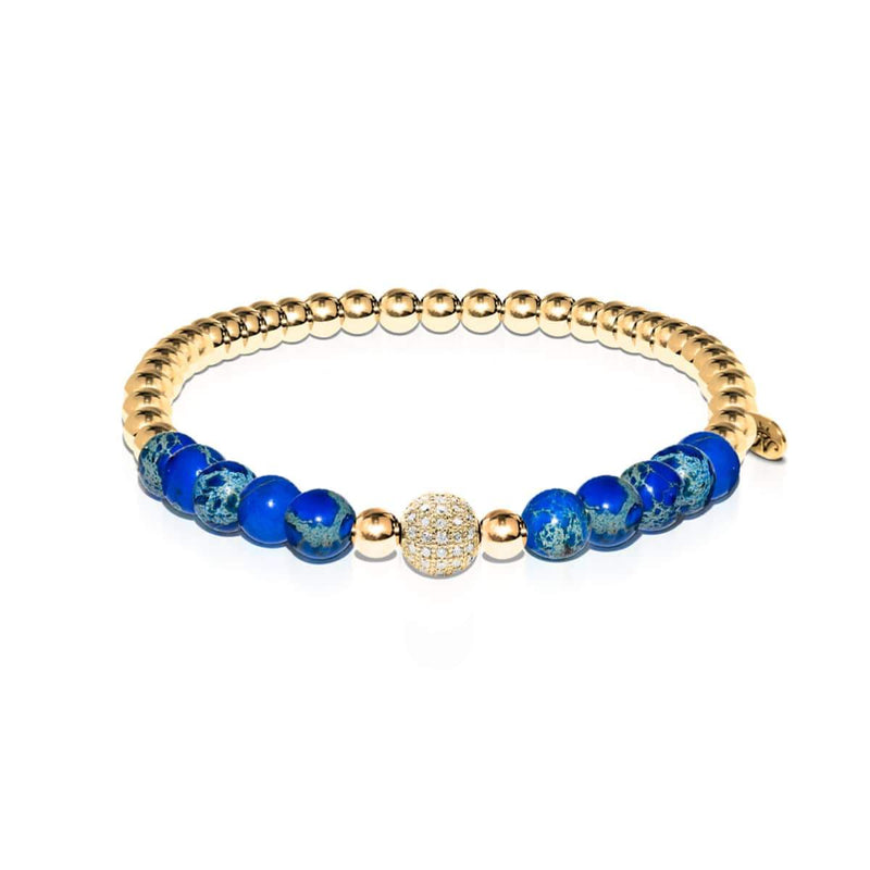 Atlantis | 18 Karat Gold | Kristallmeer-Edelsteinarmband