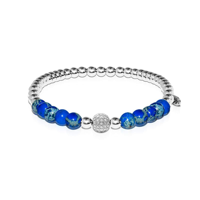 Atlantis | Silber | Kristallmeer-Edelsteinarmband