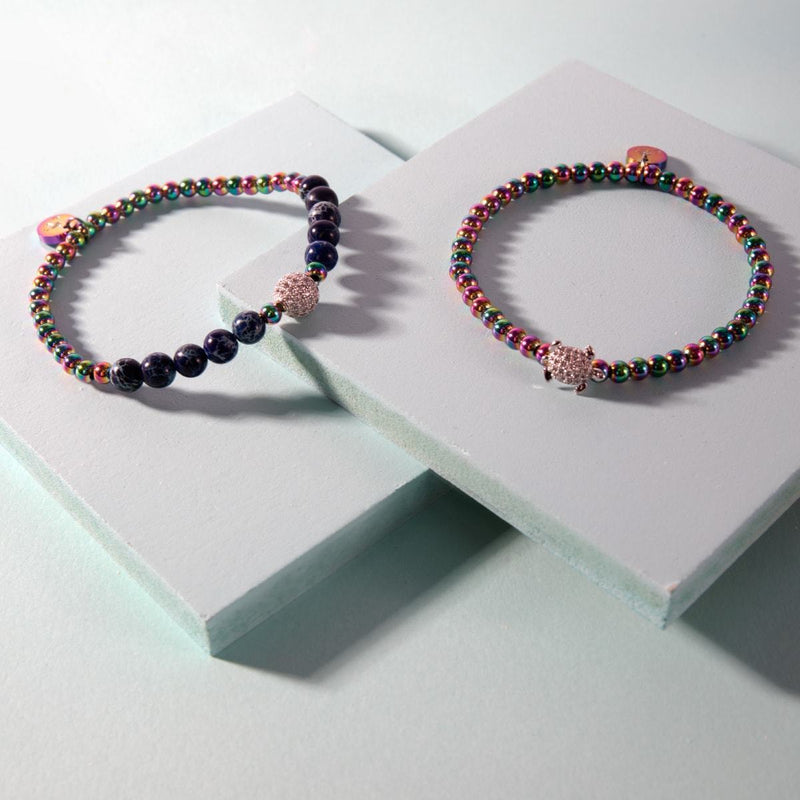 Atlantis | Einhorn Silber | Kristallmeer Edelstein Armband